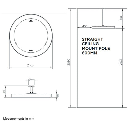 Bromic Eclipse Smart Heat Electric Pendant Heater 2620621-1PK
