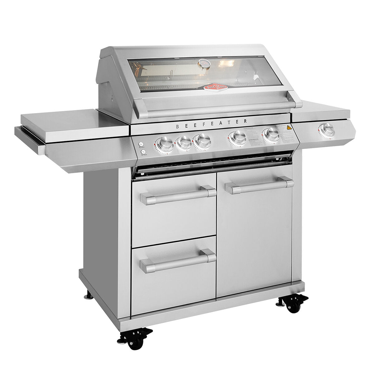 BeefEater 7000 Premium Four Burner Built-in Barbecue and Trolley BMF7645SA