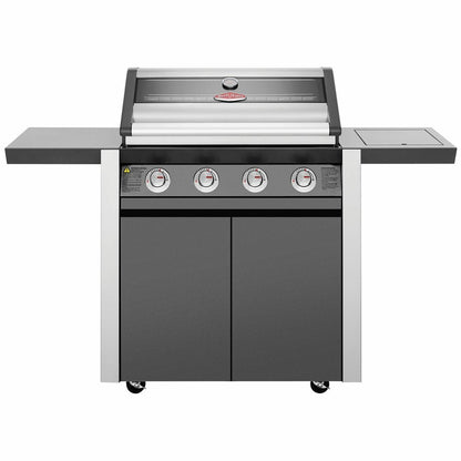 BeefEater 1600 Series Dark Four Burner BBQ with Side Burner & Trolley BMG1641DA