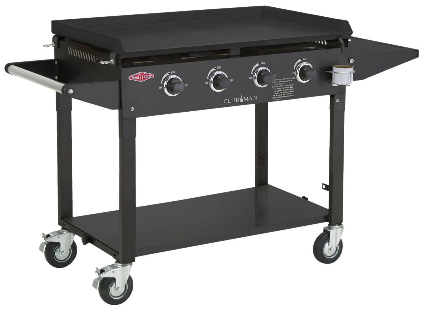 BeefEater Clubman 4 Burner Flat Top LPG BBQ BD16640