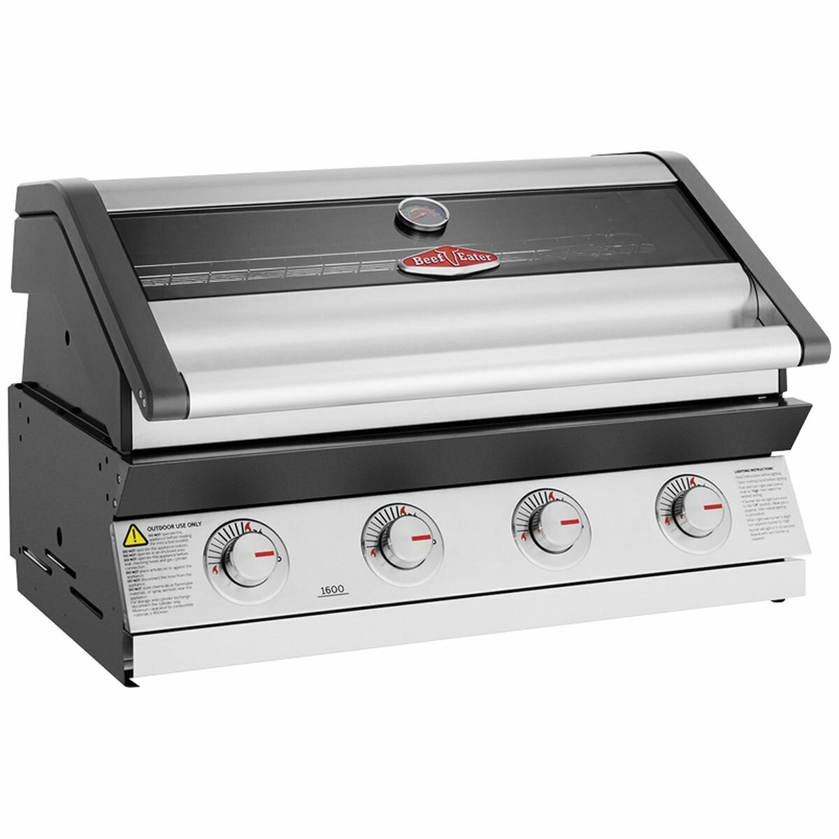BeefEater 1600 Series SS 4 Burner Built-In BBQ BBG1640SA