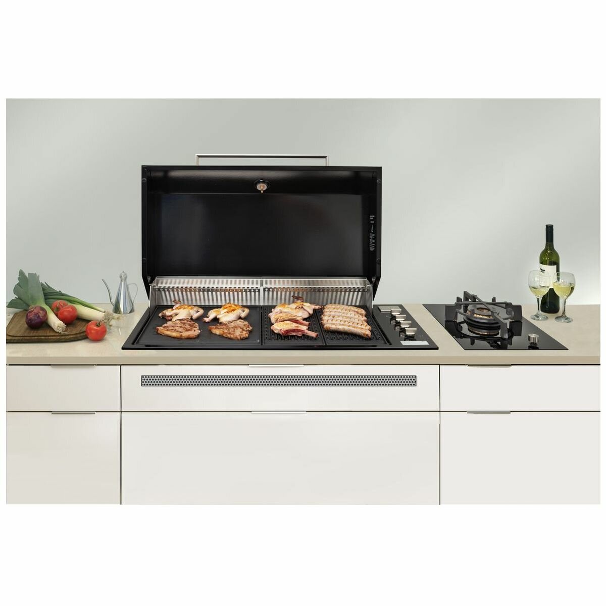 Artusi Built-In LPG BBQ with Hooded Lid ABBQ1B-ABHOOD