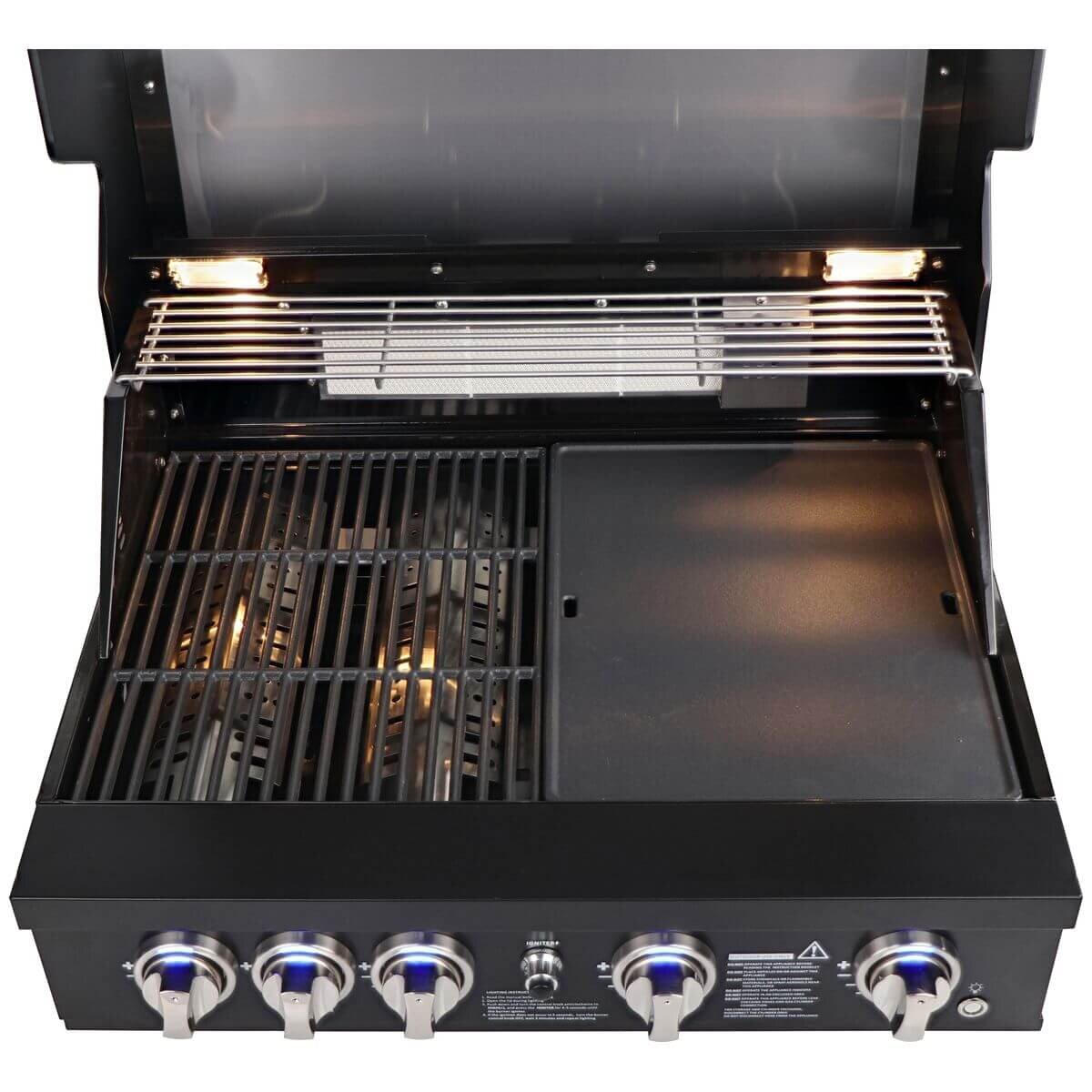 Smart Four Burner Built-In BBQ Black 401WB-BLK