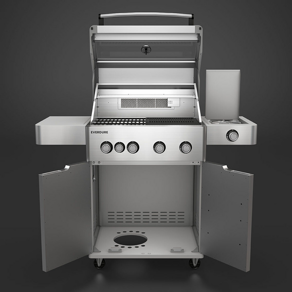 Everdure Hayman Series 4 Burner BBQ Silver E4TS