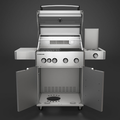 Everdure Hayman Series 4 Burner BBQ Silver E4TS