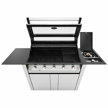 BeefEater 1600 Series SS Five Burner BBQ with Side Burner & Trolley BMG1651SA