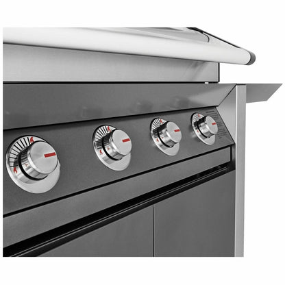 BeefEater 1600 Series Dark Four Burner BBQ with Side Burner & Trolley BMG1641DA