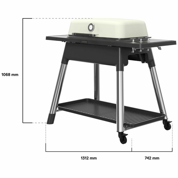 Everdure By Heston Blumenthal Furnace Three Burner Gas BBQ Stone E3G1SA
