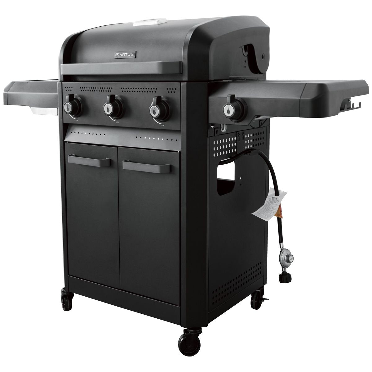 Artusi 3 Burner Chicago Freestanding BBQ With Wok ATBBQCG3