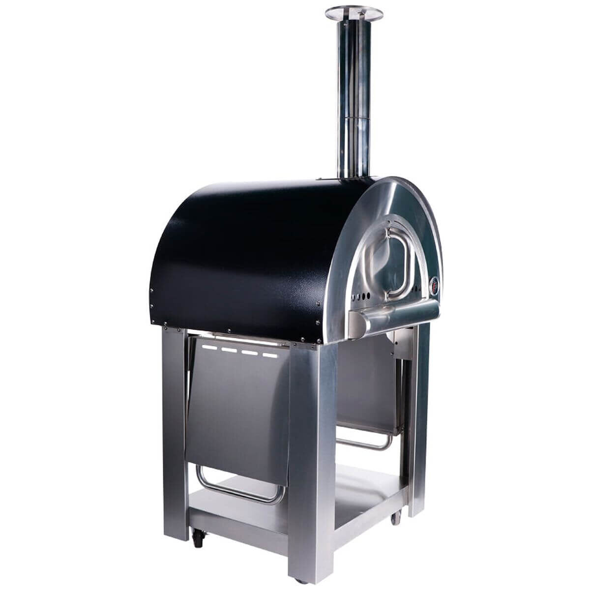 Smart Built-In Wood Fired Pizza Oven with Freestanding Trolley Stainless Steel PW01PW01-C
