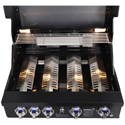 Smart Four Burner Built-In BBQ Black 401WB-BLK
