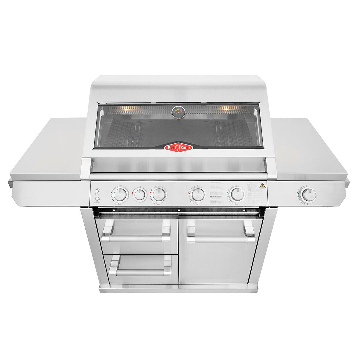 BeefEater 7000 Premium Four Burner Built-in Barbecue and Trolley BMF7645SA