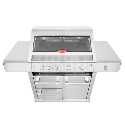 BeefEater 7000 Premium Four Burner Built-in Barbecue and Trolley BMF7645SA