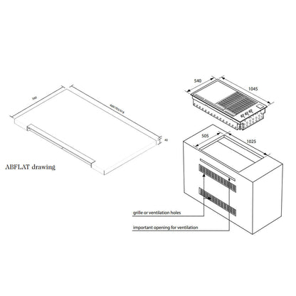 Artusi Built-In LPG BBQ with Flat Lid ABBQ1B-ABFLAT