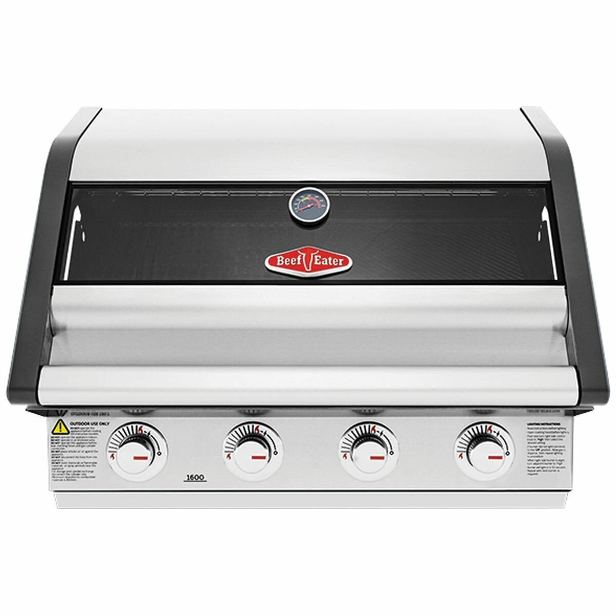 BeefEater 1600 Series SS 4 Burner Built-In BBQ BBG1640SA