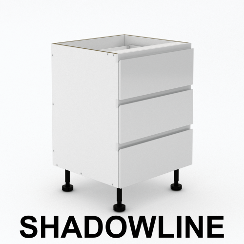 3 Equal Drawers  - Shadowline - Outdoor cabinets
