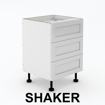 3 Equal Drawers - Shaker - Outdoor cabinets