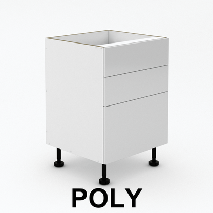 3 Drawers - 2 small drawer + 1 Pot Drawers - Poly