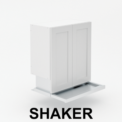2 Door - Slide out rangehood - Shaker