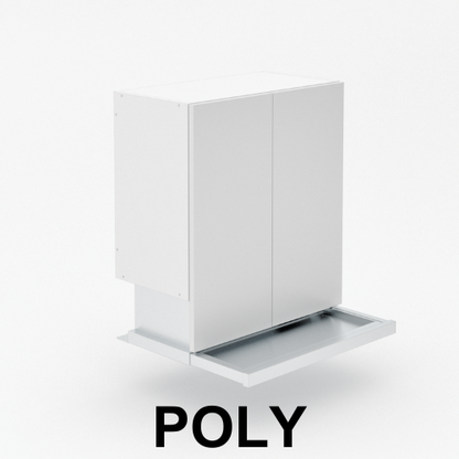 2 Door - Slide out rangehood - Poly