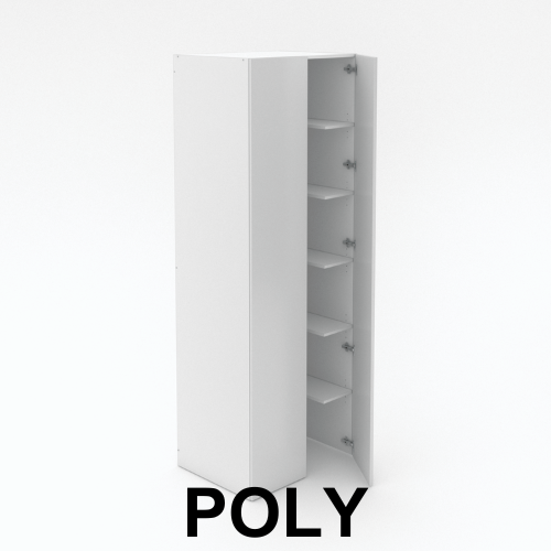 2 Door Pantry - Walk In - U-Shaped Shelving - Poly