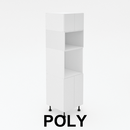 Pantry Tower - 2 Door + Oven + Microwave + 2 Doors - Poly