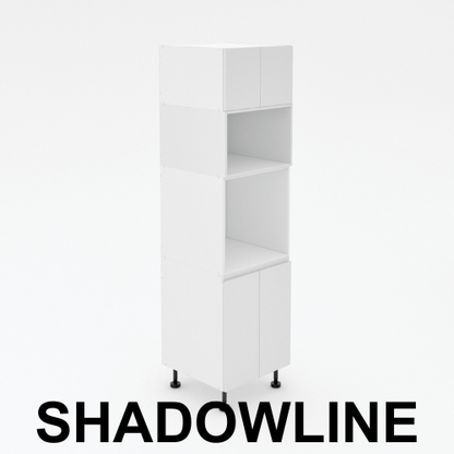 Pantry Tower - 2 Door + Oven + Microwave + 2 Doors - Shadowline