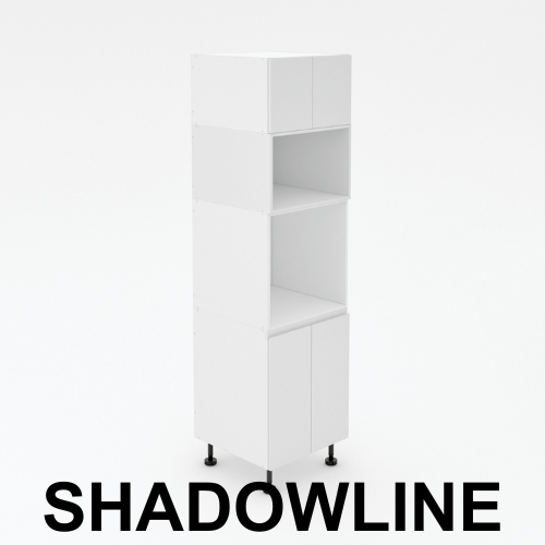 Pantry Tower - 2 Door + Oven + Microwave + 2 Doors - Shadowline