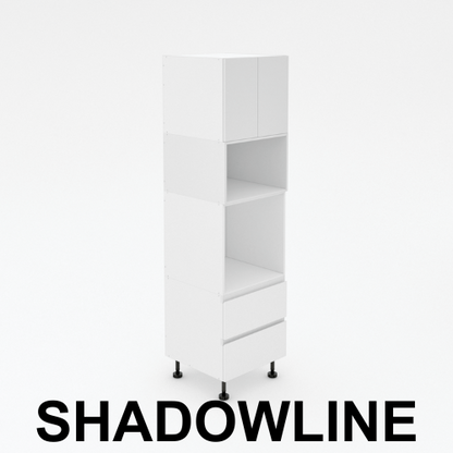 Pantry Tower - 2 Drawer + Oven + MW + 2 Doors - Shadowline