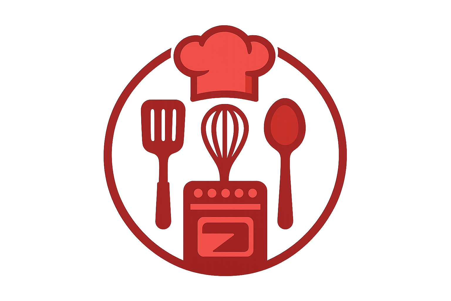 Kitchen logo in red without text